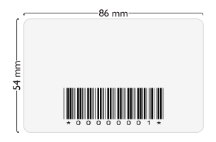 barcodes on plastic cards