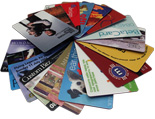various plastic cards