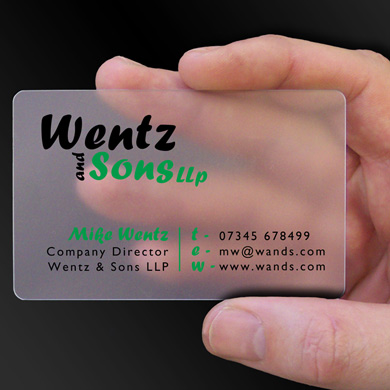 plastic cards for Wentz is design of the week