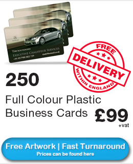 full colour plastic business cards